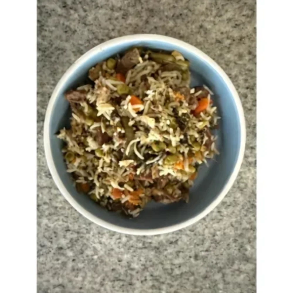 A bowl of Fresh Lamb and Veggie recipe